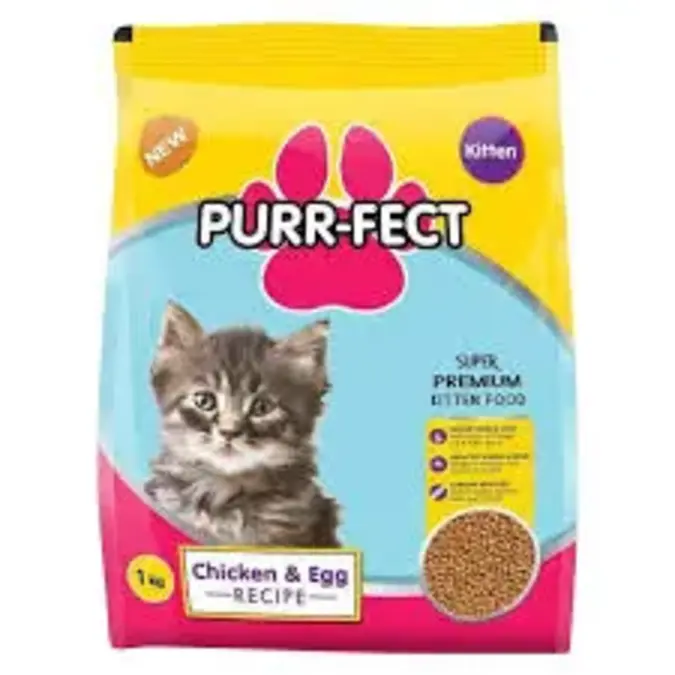 purrfect achickenegg cat food 1kg